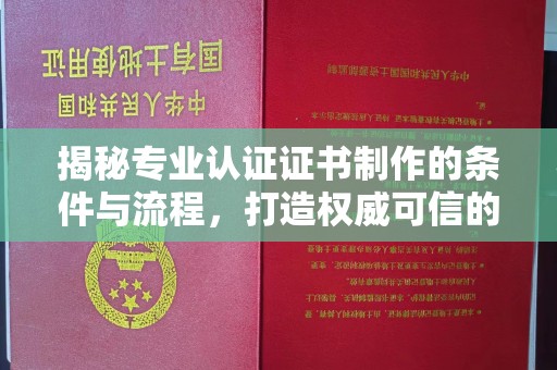 金沙揭秘专业认证证书制作的条件与流程，打造权威可信的认证体系